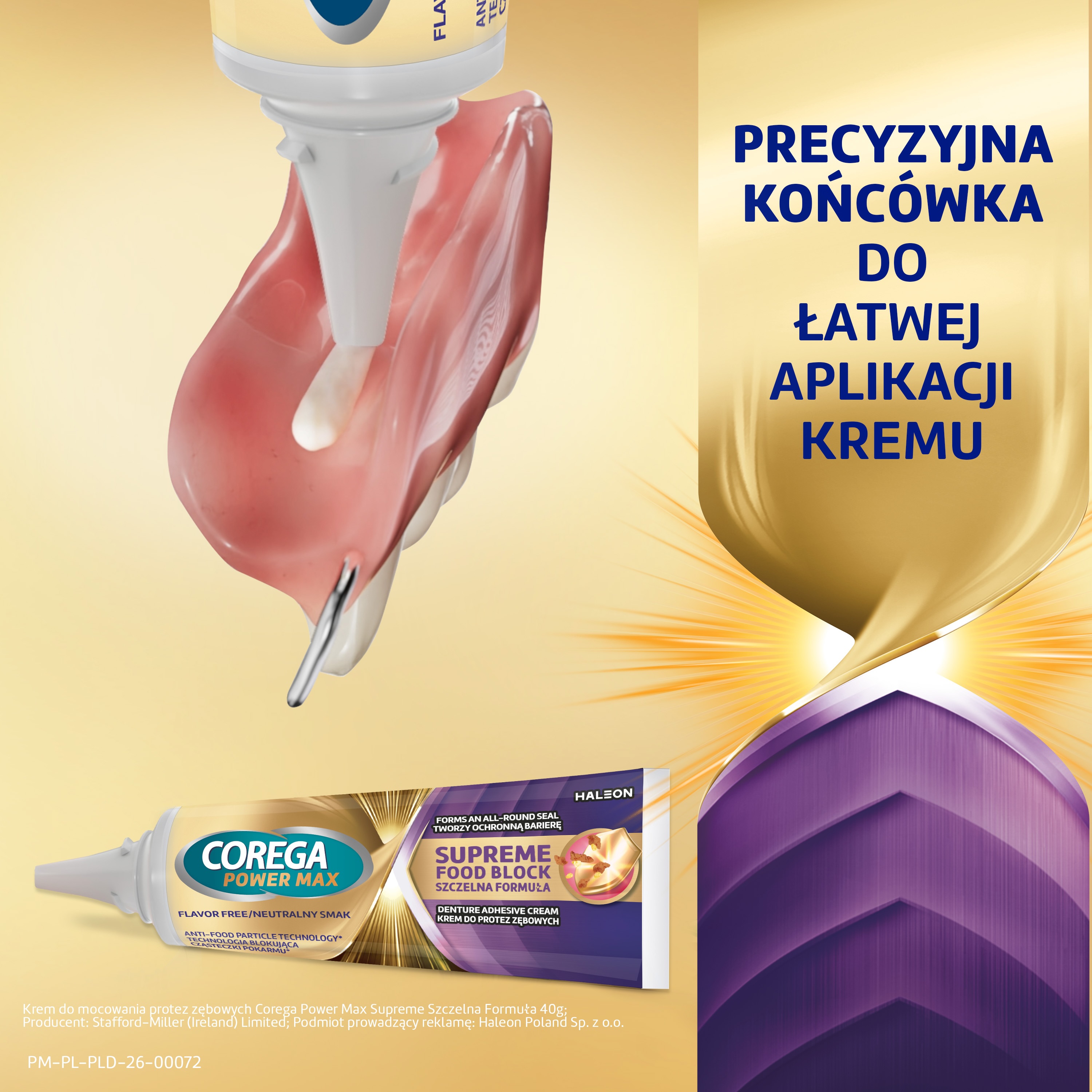 Corega Power Max Supreme, krem do protez zębowych Corega Power Max Supreme, krem do protez zębowych